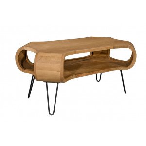 ORGANIC LIVING modern mangófa dohányzóasztal - 100cm