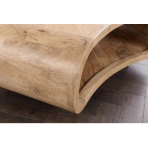 ORGANIC LIVING modern mangófa dohányzóasztal - 70cm