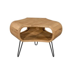 ORGANIC LIVING modern mangófa dohányzóasztal - 70cm