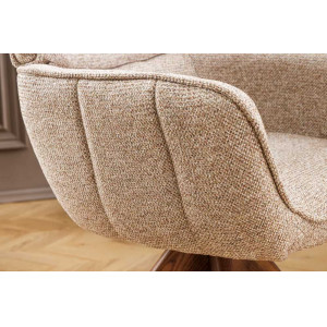 UNIQUE modern forgatható étkezőszék - taupe beige