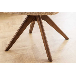 UNIQUE modern forgatható étkezőszék - taupe beige