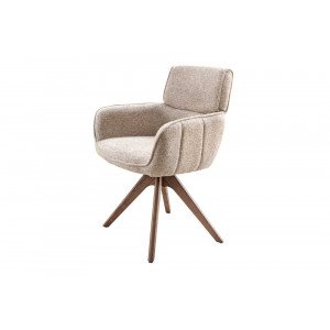 UNIQUE modern forgatható étkezőszék - taupe beige