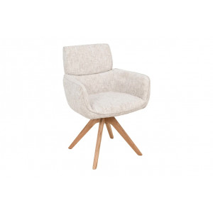 UNIQUE modern forgatható étkezőszék - beige