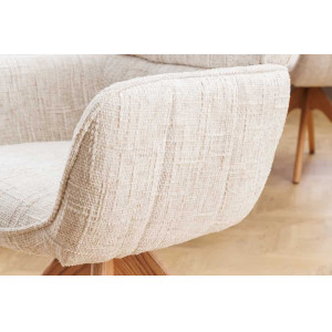 UNIQUE modern forgatható étkezőszék - beige