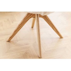 UNIQUE modern forgatható étkezőszék - beige