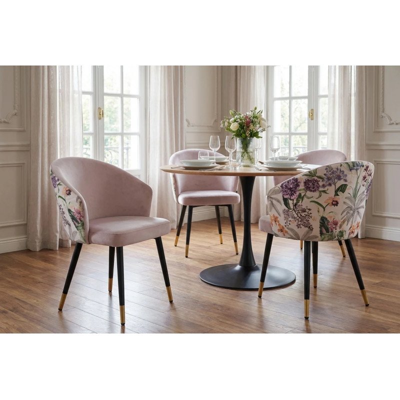 MAISON CLASSIQUE modern bársony étkezőszék - lila