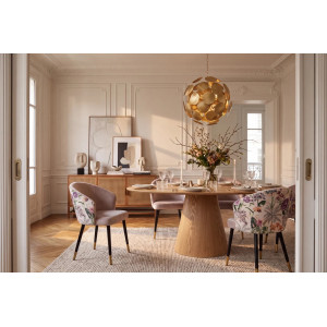 MAISON CLASSIQUE modern bársony étkezőszék - lila