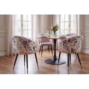 MAISON CLASSIQUE modern bársony étkezőszék - lila