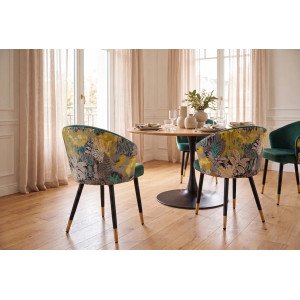 MAISON CLASSIQUE modern bársony étkezőszék - zöld