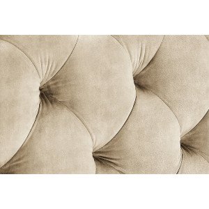 MODERN BAROCK elegáns bársony ágy - 180x200cm - beige
