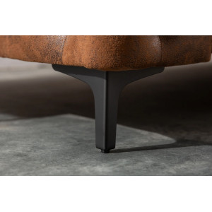 MODERN BAROCK Chesterfield sarokkanapé mikroszálas kárpittal - 275cm