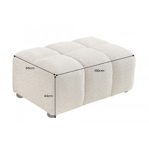 CLOUD XXL modern bouclé kanapé - 260cm - beige