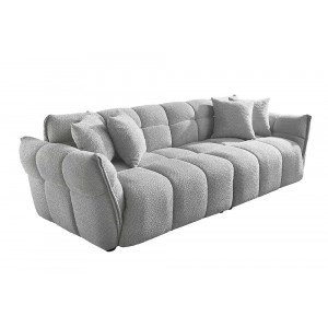 CLOUD XXL modern bouclé kanapé - 260cm - szürke
