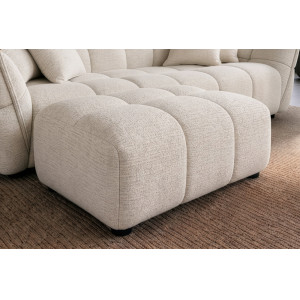 CLOUD XXL modern tweed bouclé kanapé - 260cm - beige