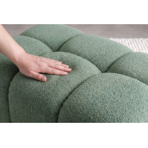 CLOUD XXL modern bouclé kanapé - 260cm - zöld