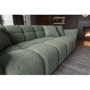 CLOUD XXL modern bouclé kanapé - 260cm - zöld