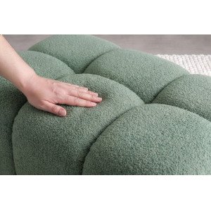 CLOUD XXL modern bouclé kanapé - 260cm - zöld