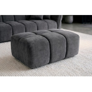 CLOUD XXL modern bársony kanapé - 260cm - szürke