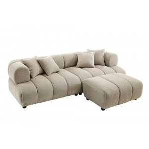 ADLON XXL modern bouclé kanapé - 255cm - beige