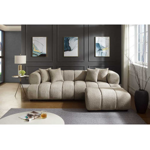 ADLON XXL modern bouclé kanapé - 255cm - beige