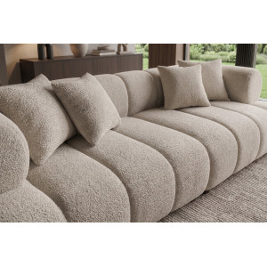 ADLON XXL modern bouclé kanapé - 255cm - beige