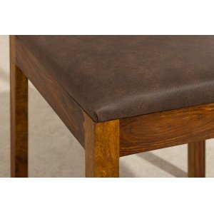 ROSEWOOD rózsafa étkezőszék mikroszálas kárpittal - barna