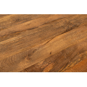 ART WOOD kerek tömör mangófa étkezőasztal - 100cm