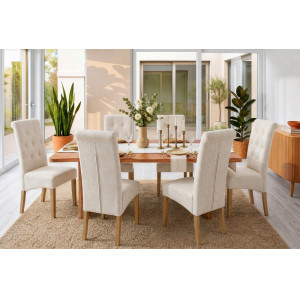 CASA-II klasszikus étkezőszék - beige