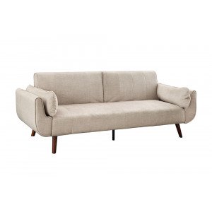 DIVANI bársony kanapéágy - 220cm - beige