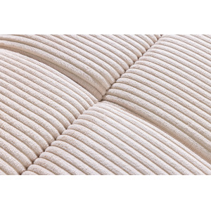 BOUTIQUE kordbársony kanapéágy - 215cm - beige
