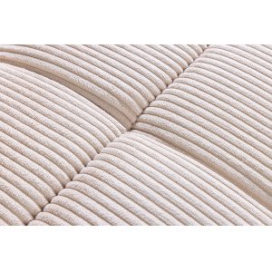 BOUTIQUE kordbársony kanapéágy - 215cm - beige