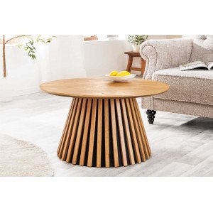 VALHALLA WOOD kerek tölgy dohányzóasztal - 70cm Fa