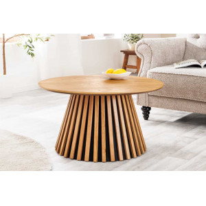 VALHALLA WOOD kerek tölgy dohányzóasztal - 70cm Fa