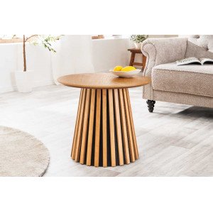 VALHALLA WOOD kerek tölgy dohányzóasztal - 50cm Fa