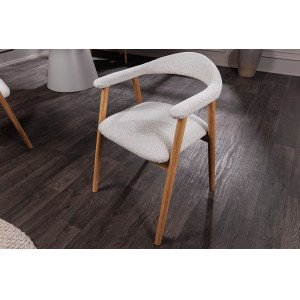 VALHALLA WOOD tölgyfa étkezőszék - krém/natúr INVICTA