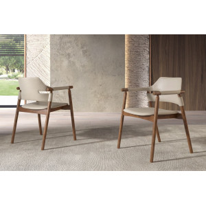 OLITE prémium étkezőszék – beige/dió Angel Cerdá