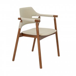 OLITE prémium étkezőszék – beige/dió