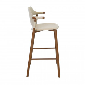 OLITE prémium bárszék – beige/dió