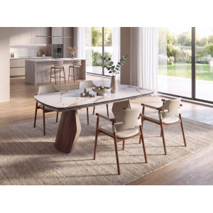 OLITE prémium bárszék – beige/dió