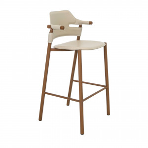 OLITE prémium bárszék – beige/dió
