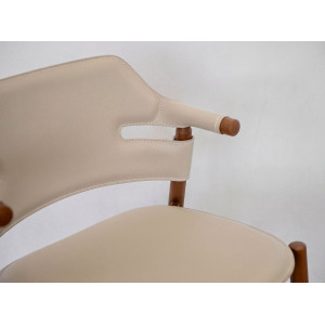OLITE prémium bárszék – beige/dió