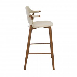 OLITE prémium bárszék – beige/dió