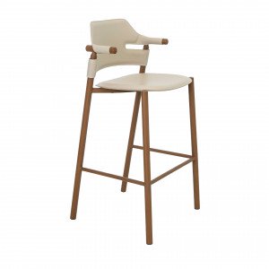 OLITE prémium bárszék – beige/dió