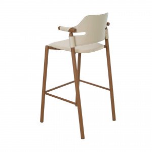 OLITE prémium bárszék – beige/dió