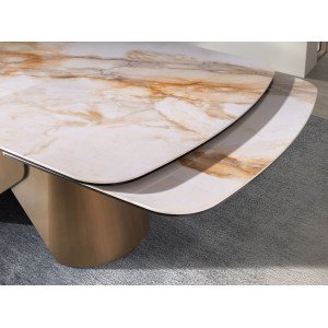 GRADES prémium bővíthető kerámia étkezőasztal – 180-270cm - bronz