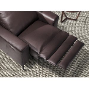 BAIONA prémium bőr relaxfotel – csokoládébarna