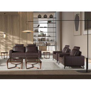 BAIONA prémium bőr relaxfotel – csokoládébarna
