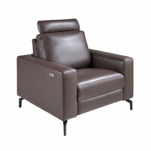 BAIONA prémium bőr relaxfotel – csokoládébarna