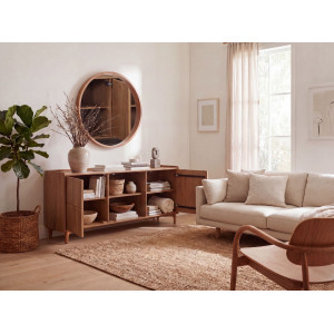 QUADRO tömör mangófa komód - 160cm