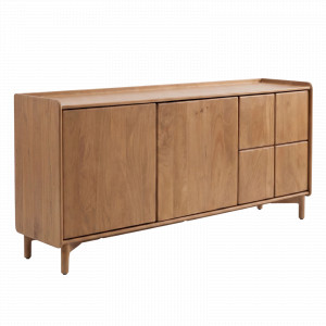 QUADRO tömör mangófa komód - 160cm